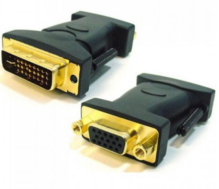 Astrotek DVI-I Male to VGA Female Adapter Converter 24+5 Pin to 15 Pin Analogue Video Signal Gold Plated Connector