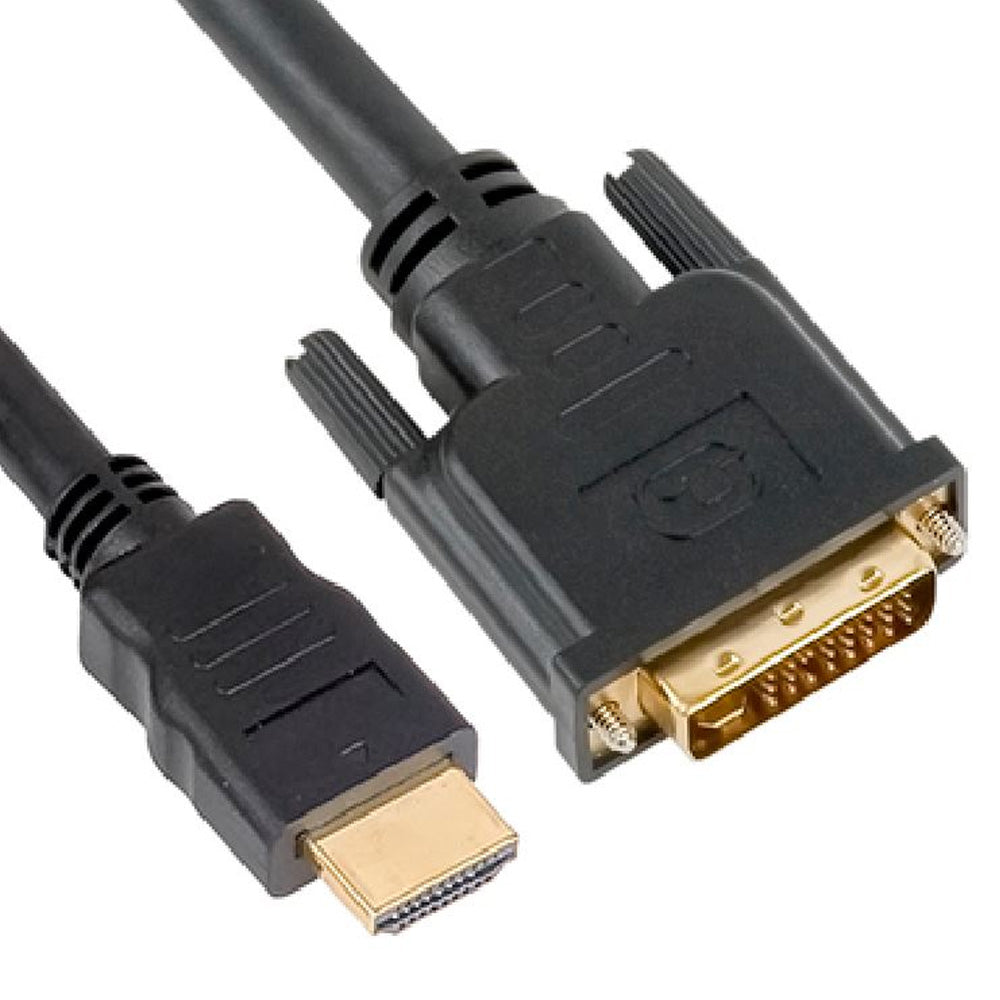 Astrotek 5m HDMI to DVI-D Adapter Converter Cable Male to Male 30AWG Gold Plated PVC Jacket for PS4 PS3 Xbox 360 Monitor