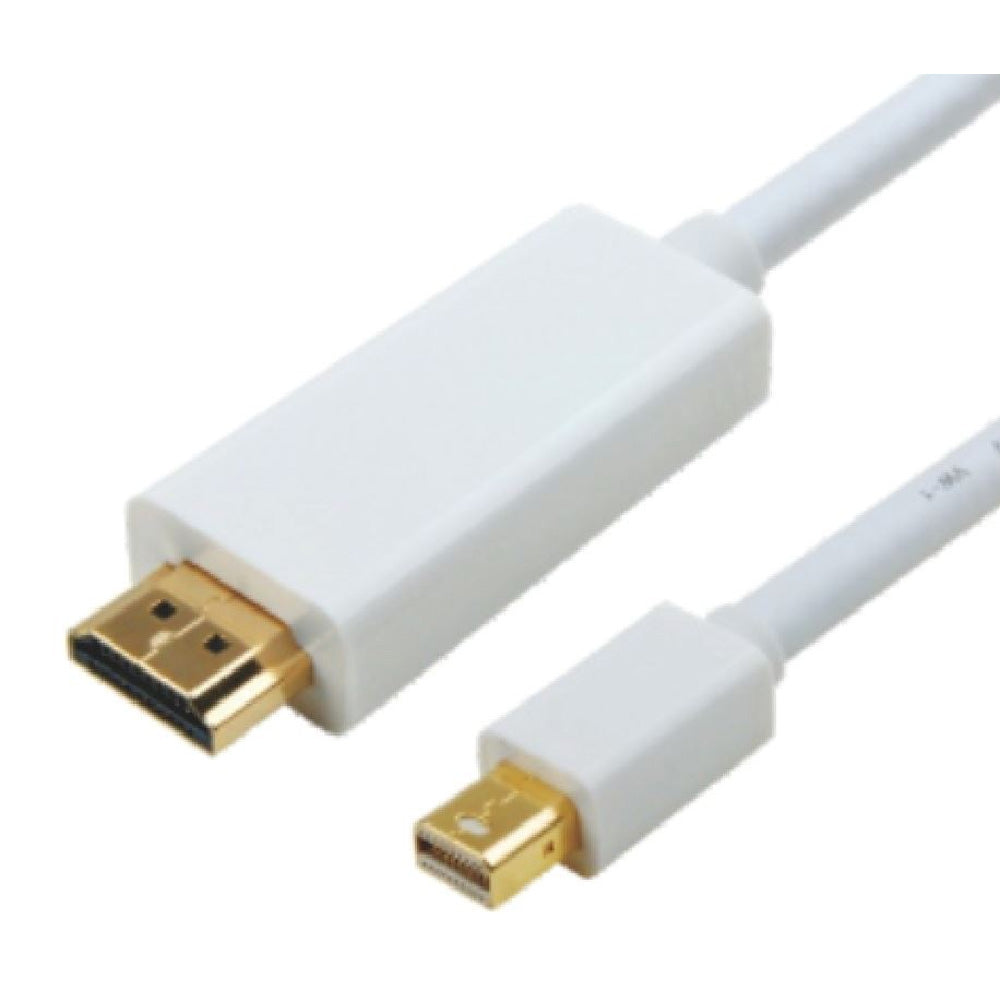 Astrotek 3m Mini DisplayPort DP to HDMI Cable 20 Pin Male to 19 Pin Male Gold Plated RoHS Supports Up to 1080p Resolution