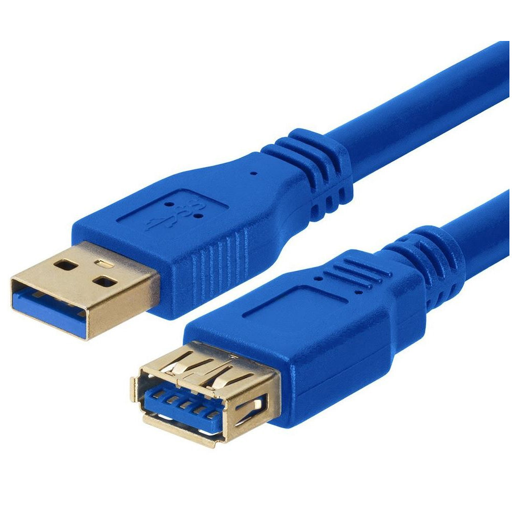 Astrotek 1m USB 3.0 Extension Cable Type A Male to Type A Female Blue SuperSpeed 5Gbps Backward Compatible USB 2.0 1.1