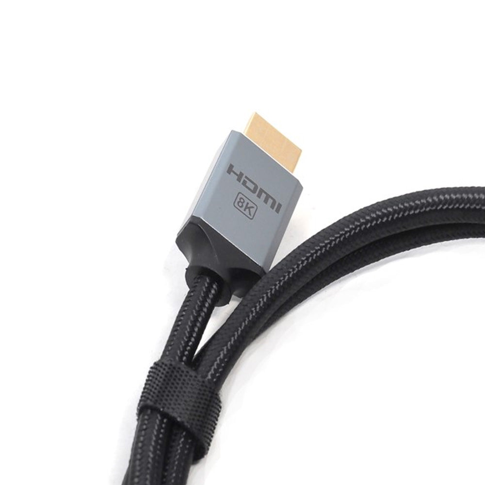 Oxhorn 1.8m HDMI 2.1 Ultra Certified Cable 8K 60Hz 4K 120Hz 3D Ethernet Aluminium Head Nylon Braided Triple Shielding