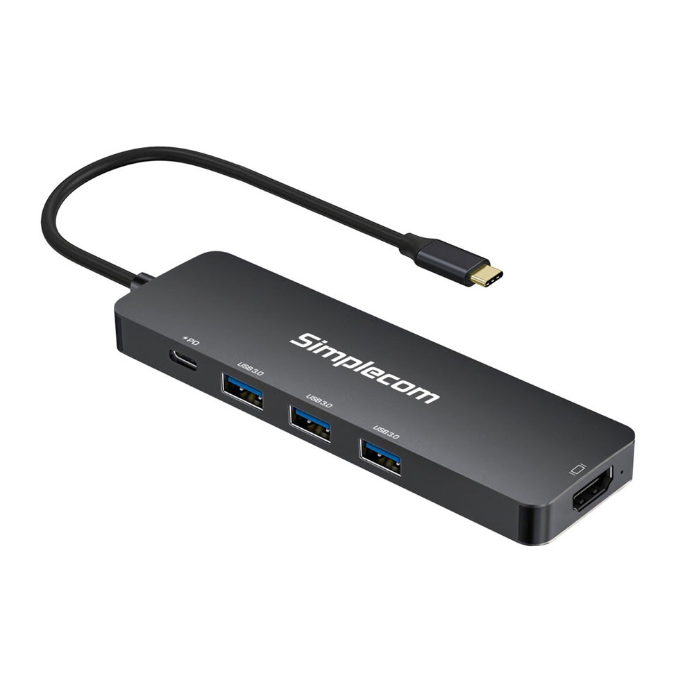 Simplecom CH545 USB-C 5 in 1 Multiport Adapter Docking Station with 3 Port USB 3.0 Hub 100W PD HDMI