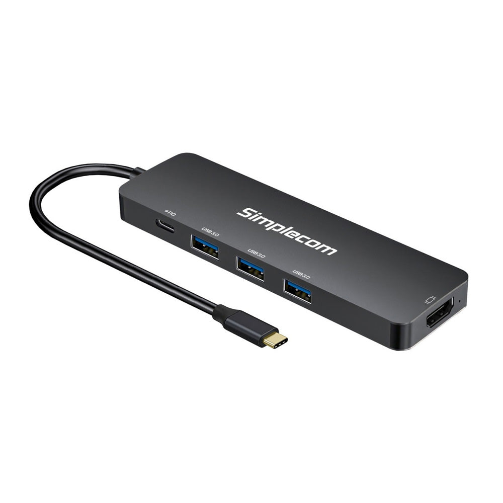 Simplecom CH545 USB-C 5 in 1 Multiport Adapter Docking Station with 3 Port USB 3.0 Hub 100W PD HDMI