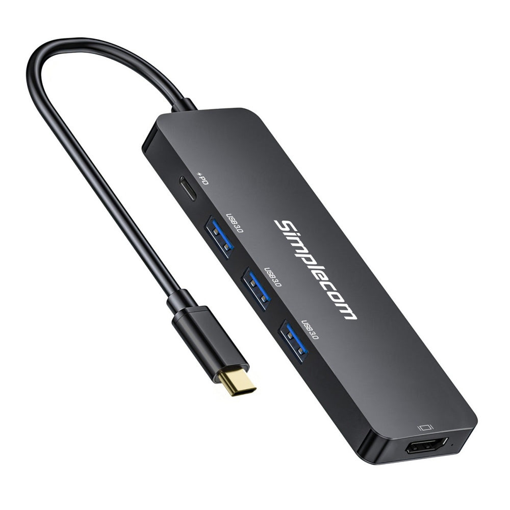 Simplecom CH545 USB-C 5 in 1 Multiport Adapter Docking Station with 3 Port USB 3.0 Hub 100W PD HDMI