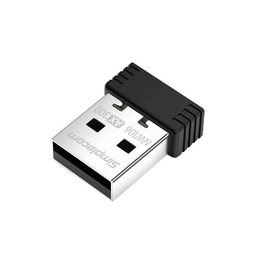 Simplecom NW106 AX300 Wi-Fi 6 USB Nano Wireless Adapter 802.11ax 2.4GHz up to 286Mbps for Windows