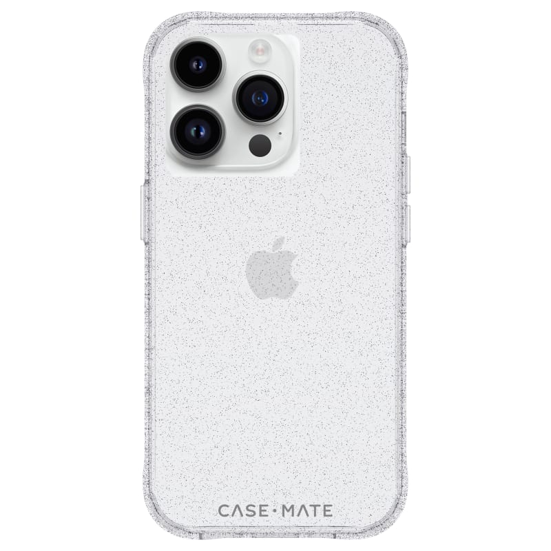Case-Mate Sheer Crystal Case for iPhone 15 &14 – Clear & Gold