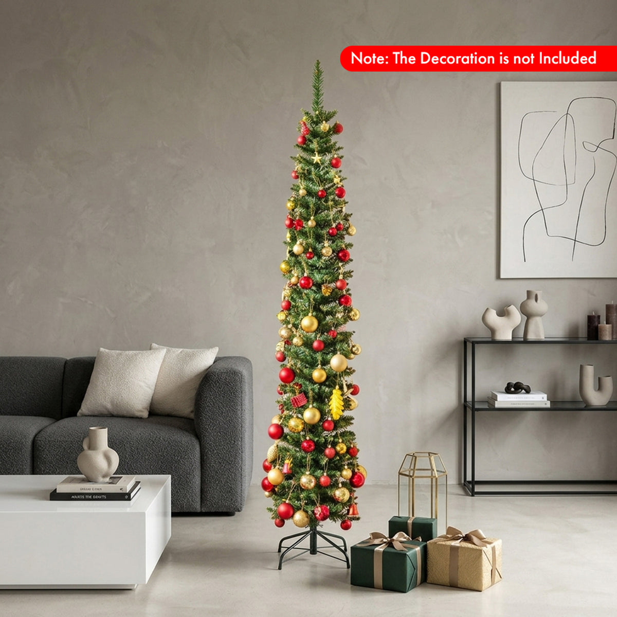 Artificial Christmas Tree with LED Lights Xmas Home Party Decoration