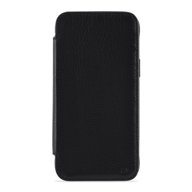 Case-Mate Leather Folio Wallet MagSafe Case iPhone 14 Series - Black