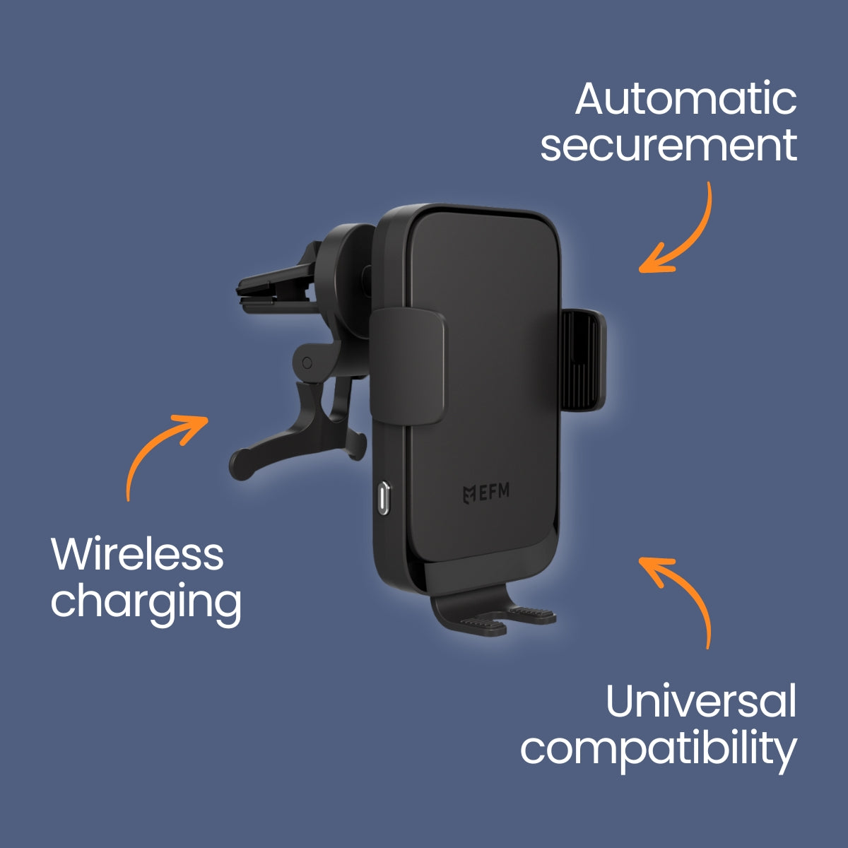 EFM Dual-Coil Wireless Car ChargerWith 20W Car Charger