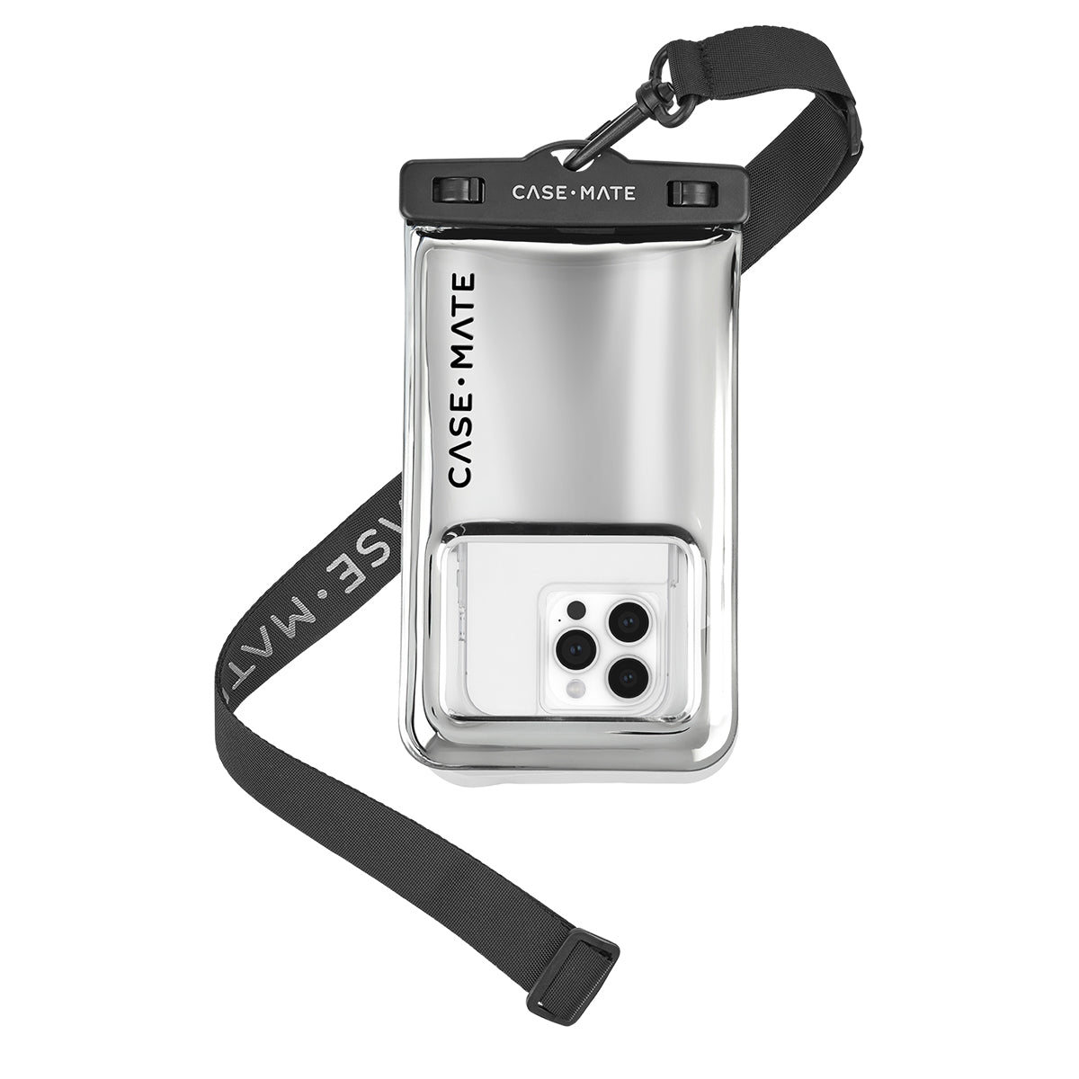 Case-Mate Waterproof Floating Pouch Universal - Silver Chrome