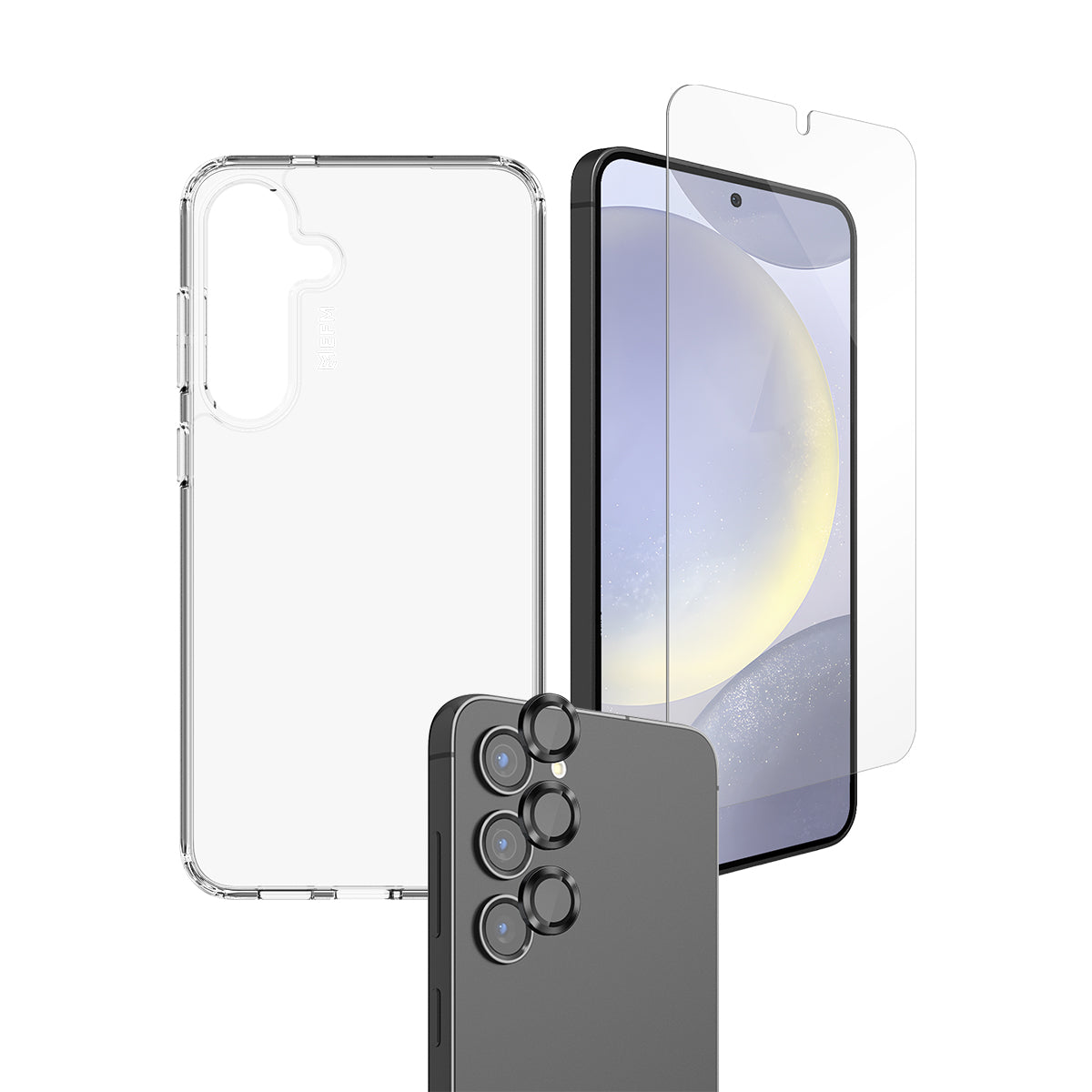 EFM 3-in-1 Case  Screen & Camera Lens Armour BundleFor Samsung Galaxy S25