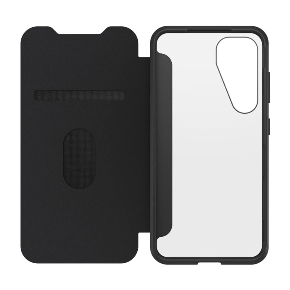 OtterBox React Folio Case For Samsung Galaxy S25 Series - Black Crystal
