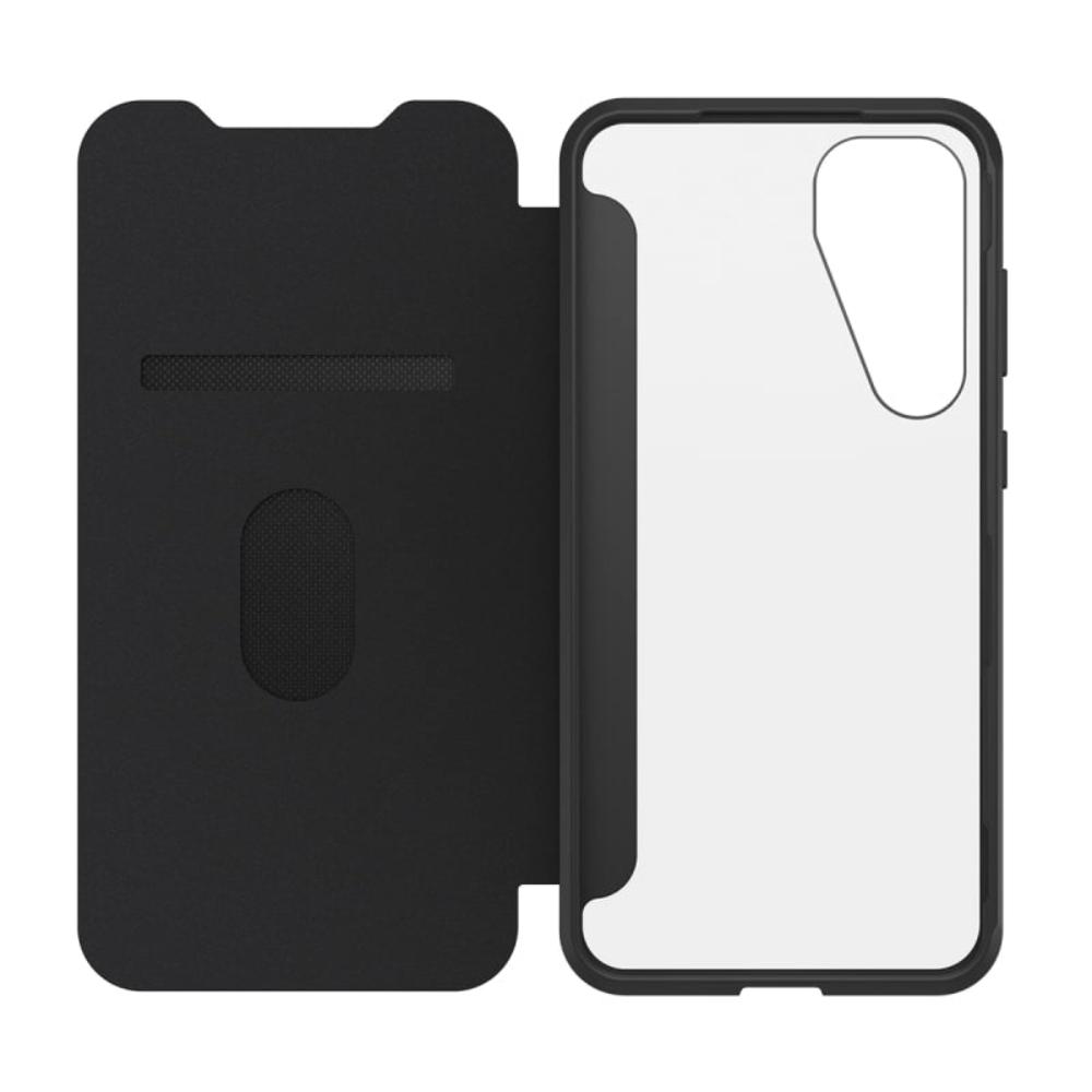 OtterBox React Folio Case For Samsung Galaxy S25 Series - Black Crystal