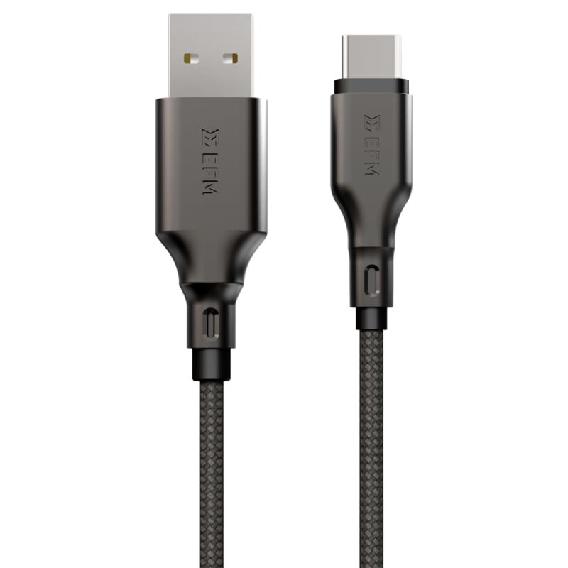 EFM USB-A to USB-C Essential Power Cable With Aramid Fibre Reinforcement 1M