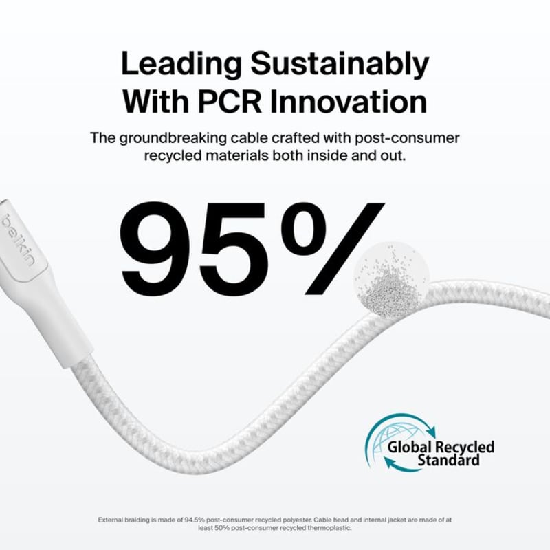 Belkin Boost Charge Pro USB-C to C 240W 2m Braided Cable