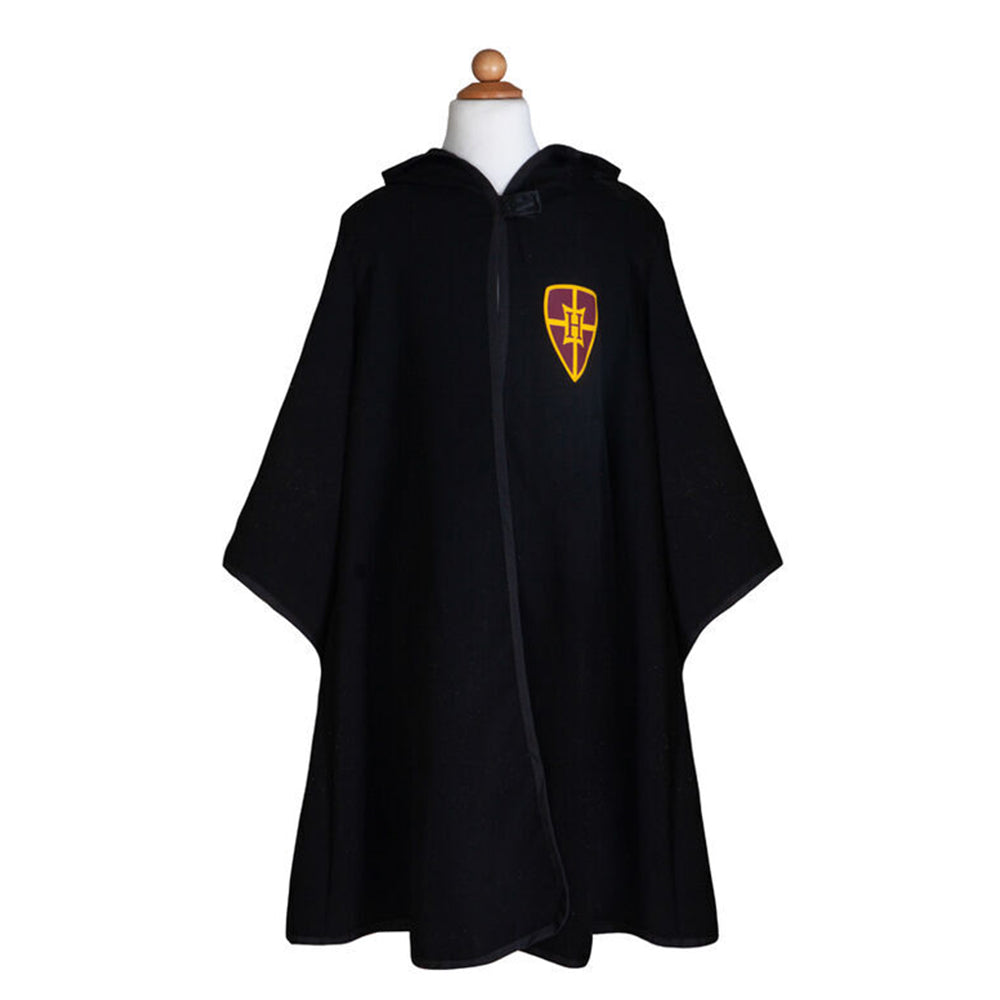 Great Pretenders Wizard Cape and Wand Set Kids Dress Up Roleplay 3+ Years Black