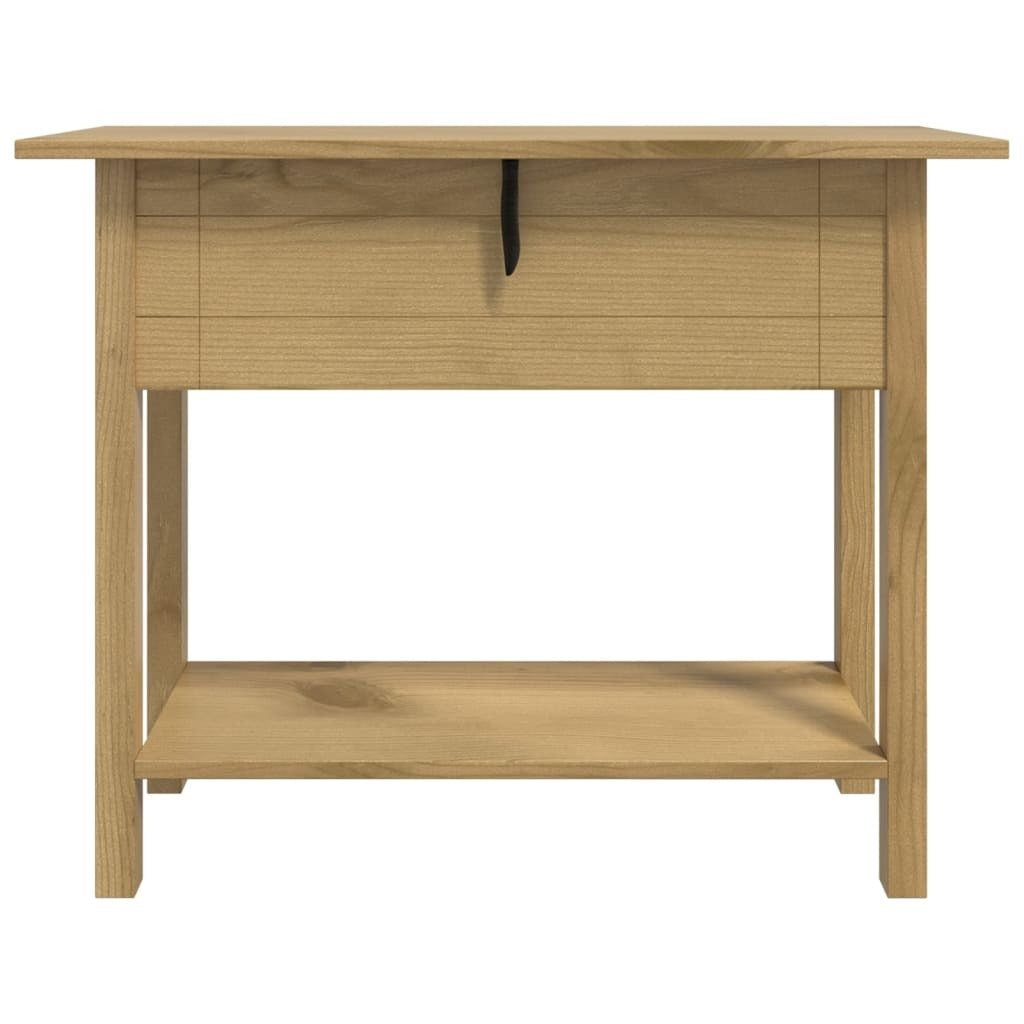 Console Table Corona Mexican Pine 93x34.5x73cm 2 Drawers 1 Shelf Brown
