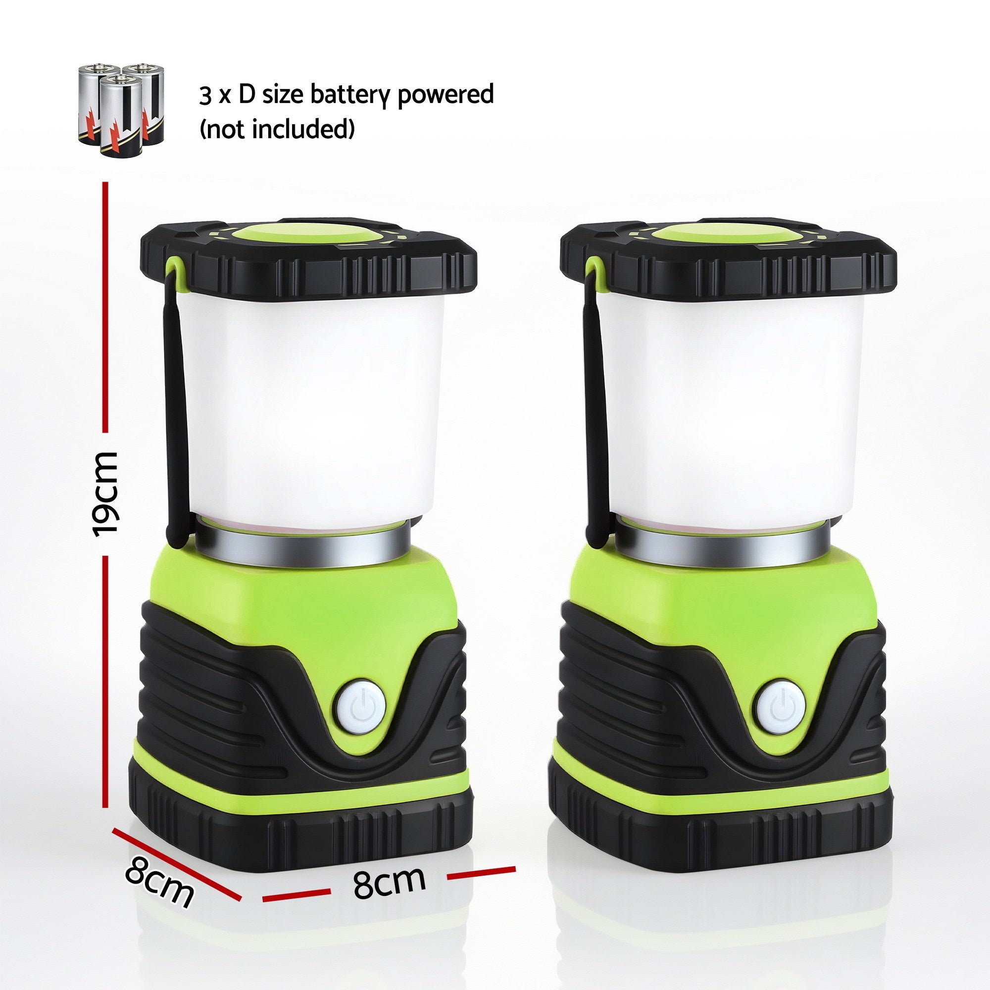 Weisshorn 2-Pack LED Camping Lanterns Super Bright Waterproof Portable Emergency Tent Lights