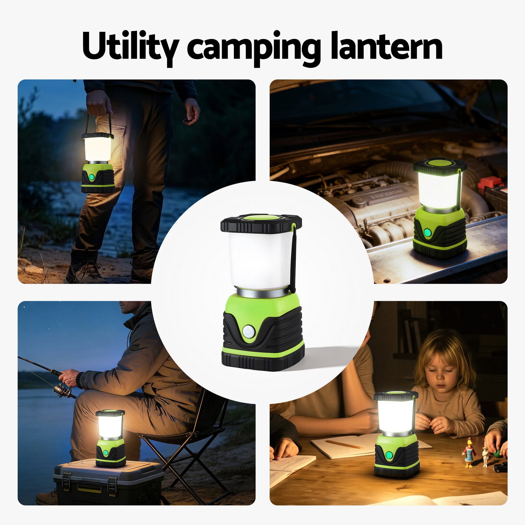 Weisshorn 2-Pack LED Camping Lanterns Super Bright Waterproof Portable Emergency Tent Lights
