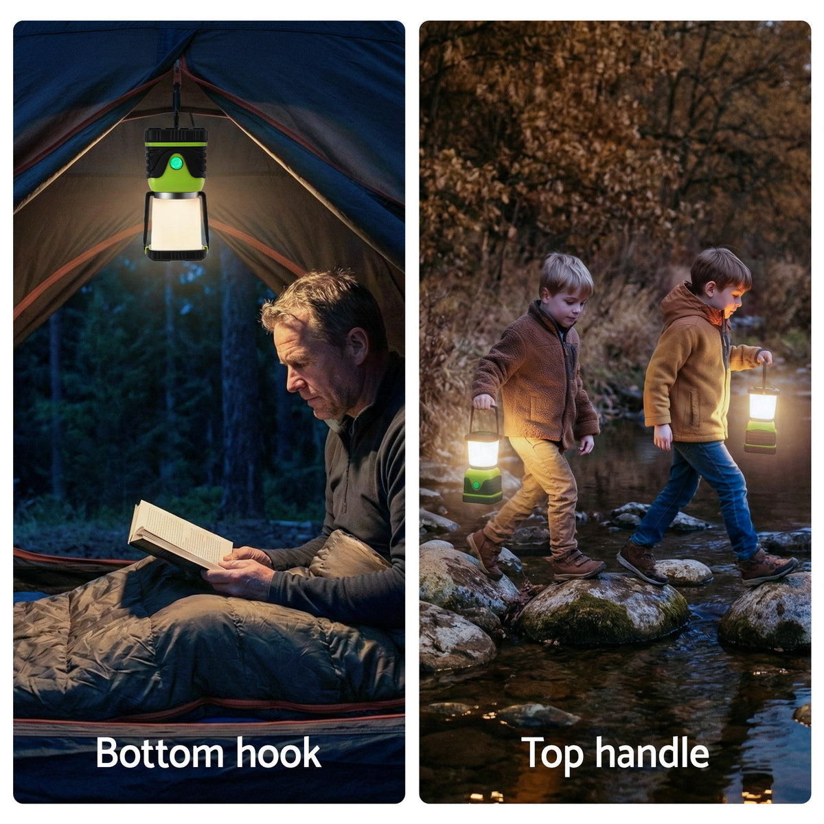 Weisshorn 2-Pack LED Camping Lanterns Super Bright Waterproof Portable Emergency Tent Lights