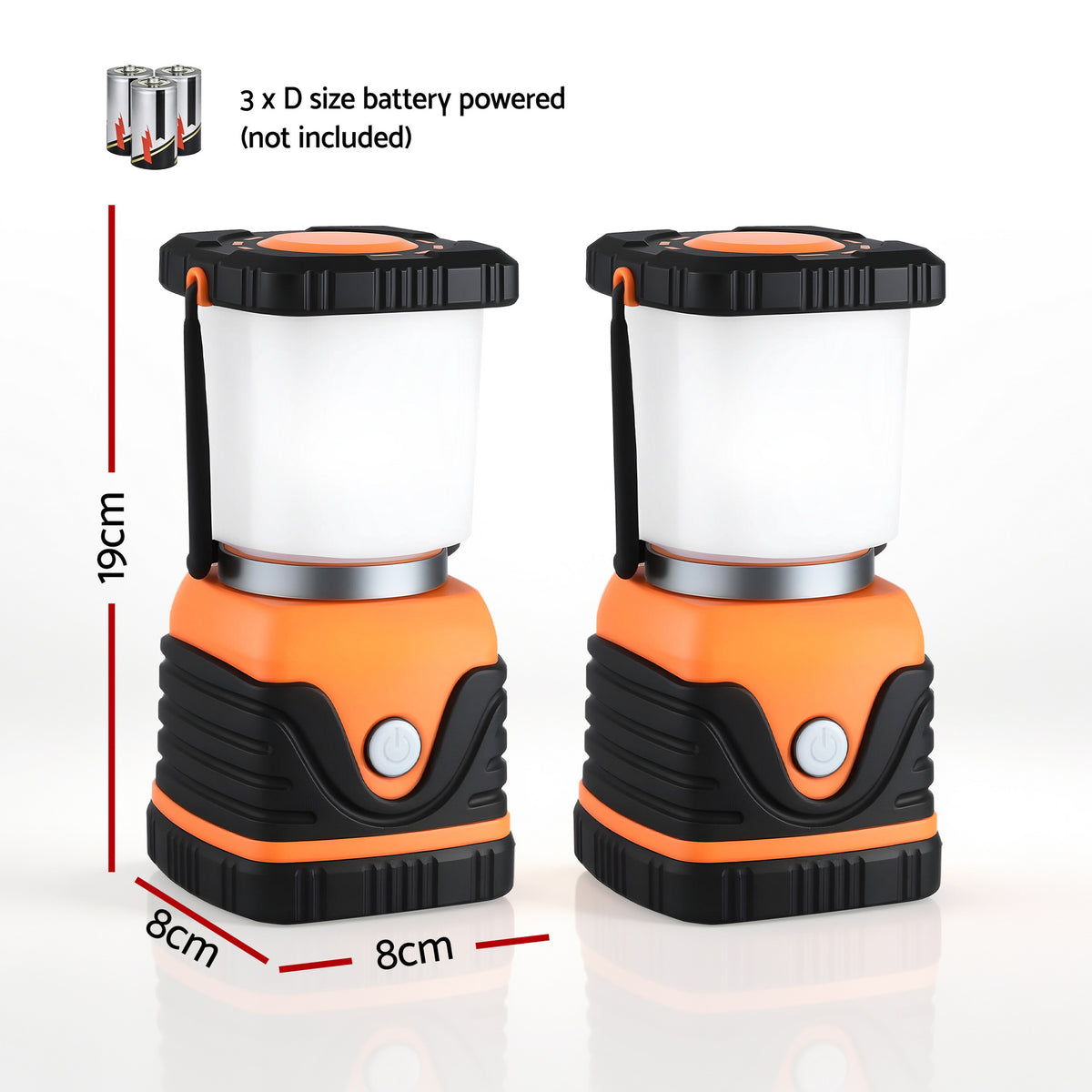 Weisshorn 2-Pack LED Camping Lanterns Super Bright Waterproof Portable Emergency Tent Lights
