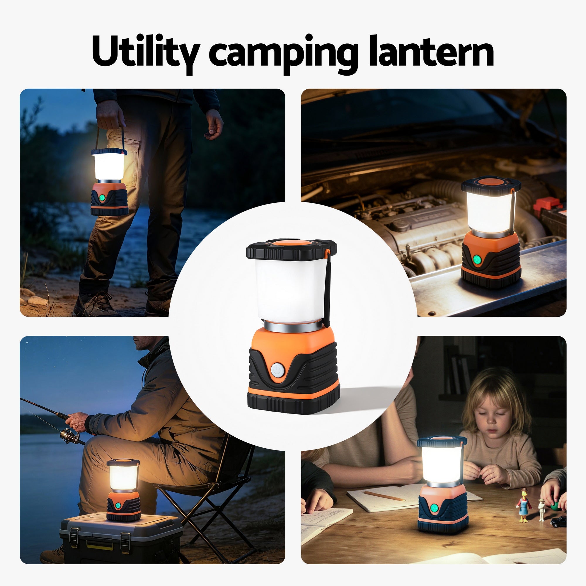 Weisshorn 2-Pack LED Camping Lanterns Super Bright Waterproof Portable Emergency Tent Lights