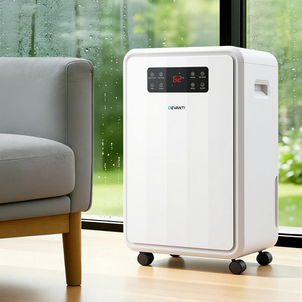 Devanti 70L Dehumidifier Commercial Moisture Absorber Air Dryer 8.5L Water Tank