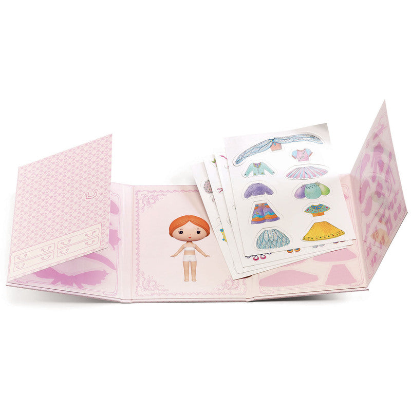Djeco Lilyruby Tinyly Wardrobe Fashion Sticker Booklet Set