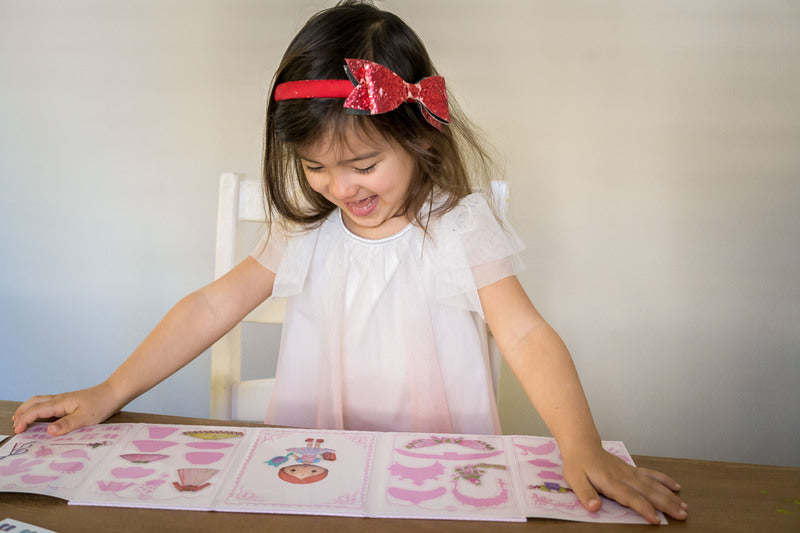 Djeco Lilyruby Tinyly Wardrobe Fashion Sticker Booklet Set