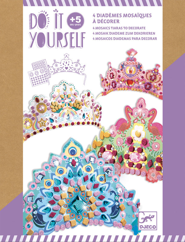 Djeco Princess Tiara DIY Craft Kit Children Creative Activity Play Set