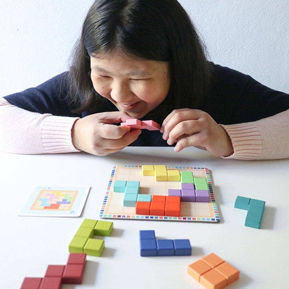 Djeco Polyssimo Sologic Game 30 Challenges Cube Puzzle Logic Geometry 7+ Years