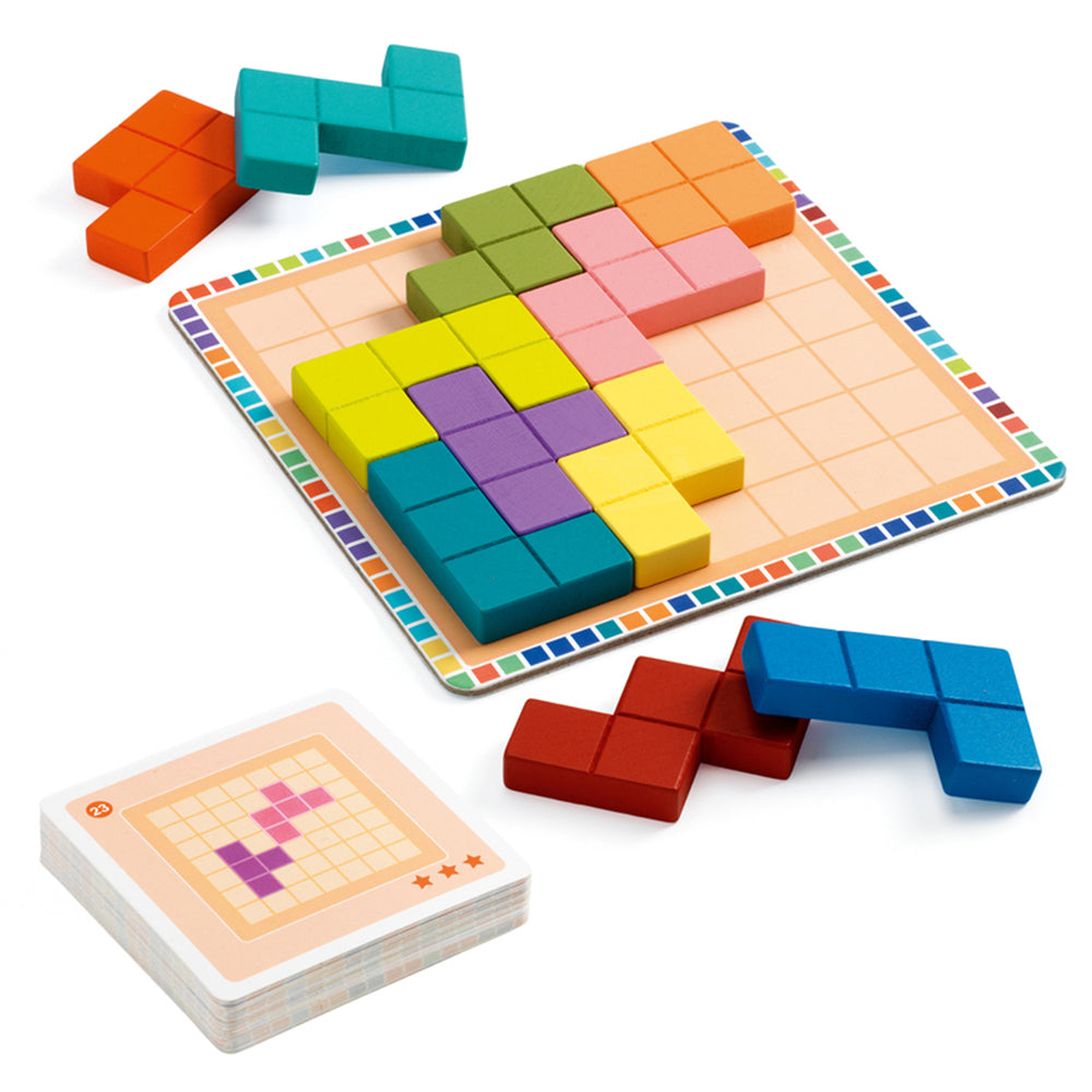 Djeco Polyssimo Sologic Game 30 Challenges Cube Puzzle Logic Geometry 7+ Years