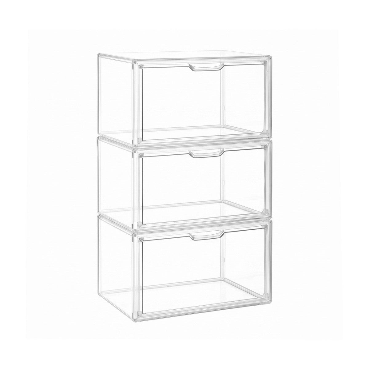 Artiss Clear Acrylic Display Case 3 Pack Toy Storage Box