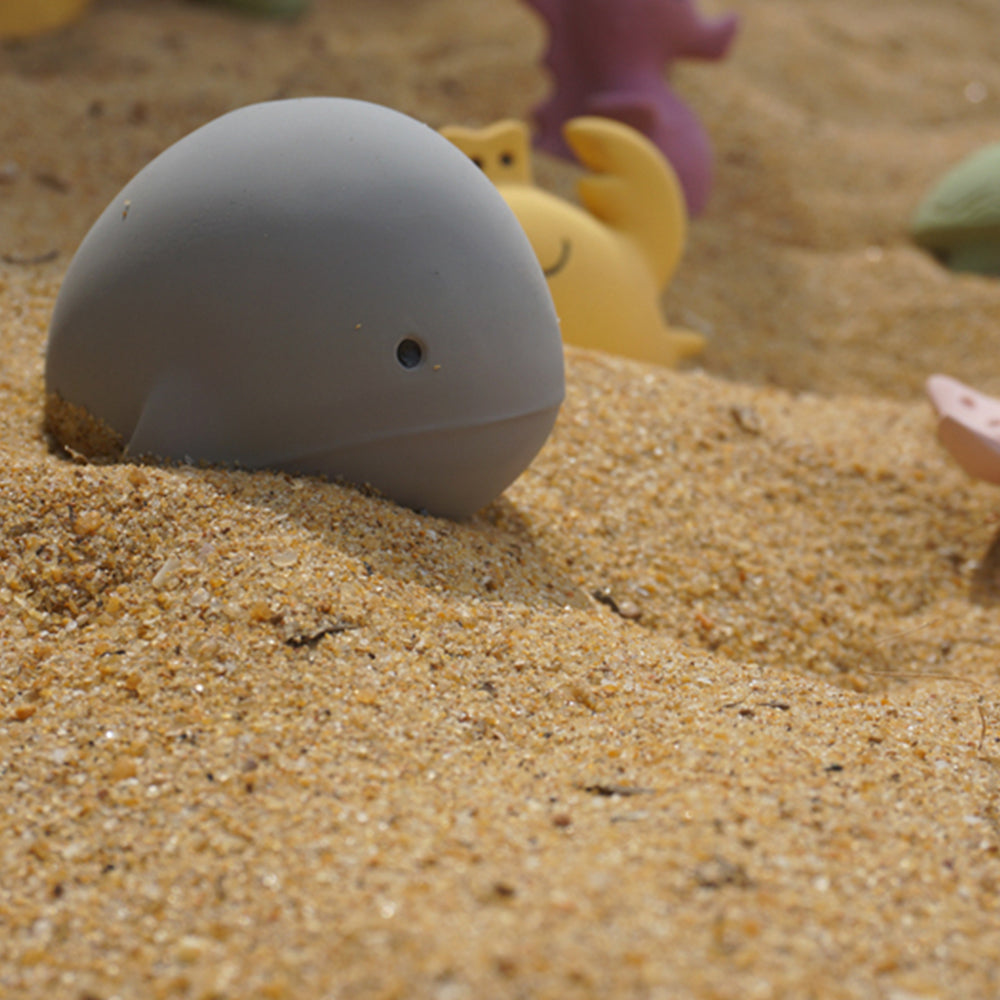 Tikiri Whale Rubber Teether Rattle Bath Toy Natural Rubber for Newborn