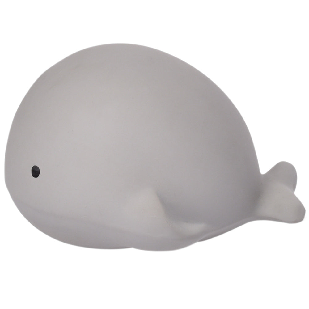 Tikiri Whale Rubber Teether Rattle Bath Toy Natural Rubber for Newborn