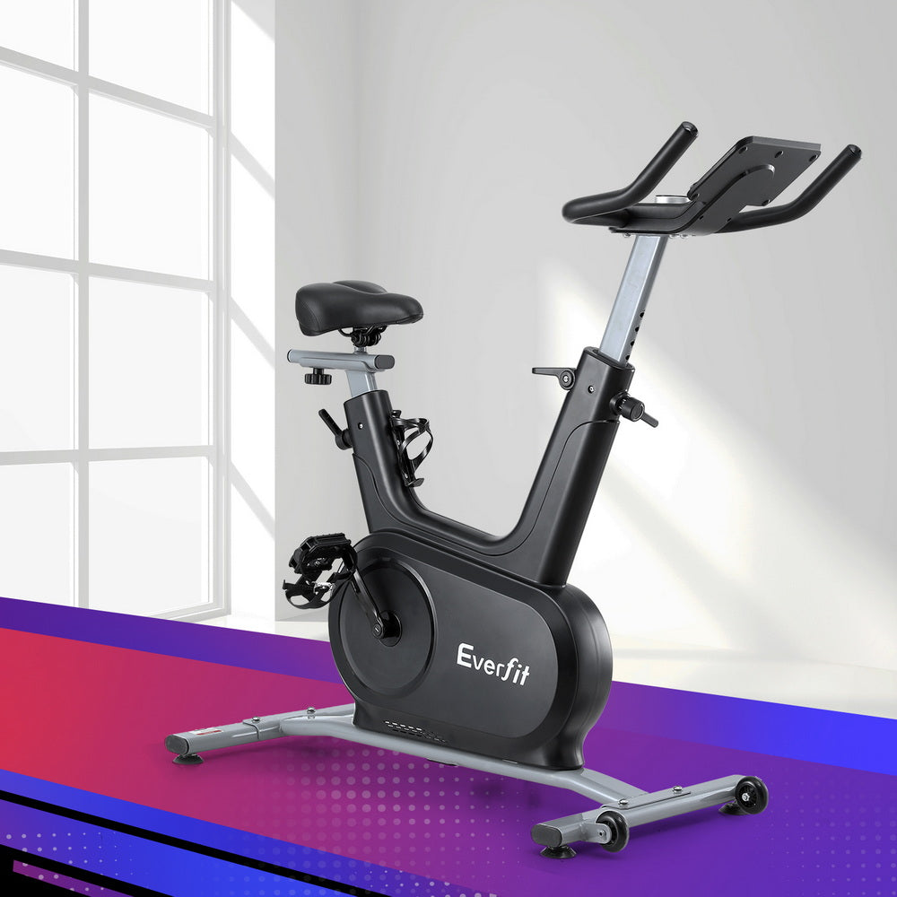 Everfit Exercise Bike Electromagnetic Smart Home Fitness 24-Level Resistance 120kg Bluetooth