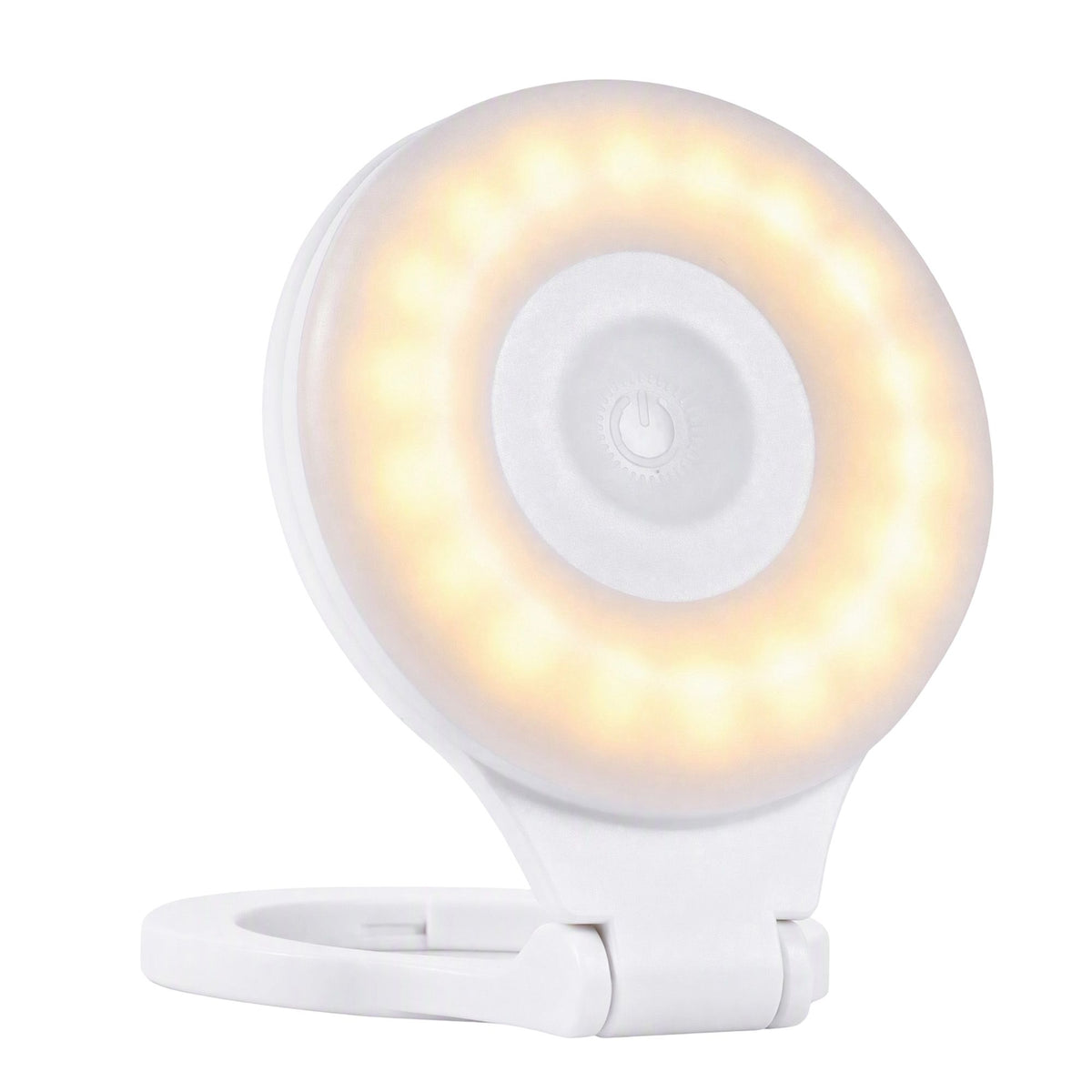 Devanti Magnetic Selfie Light Foldable LED Ring CRI95 300mAh White