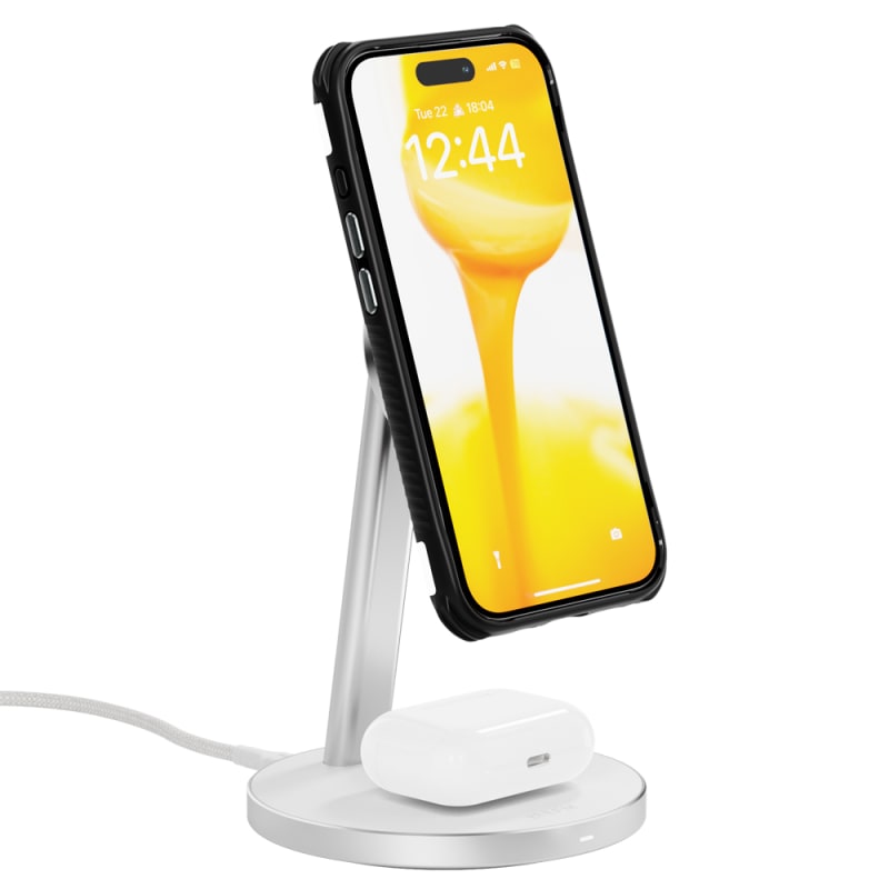 EFM Qi2 15W Duo Wireless Charge Stand – 20W Power & Dual Charging