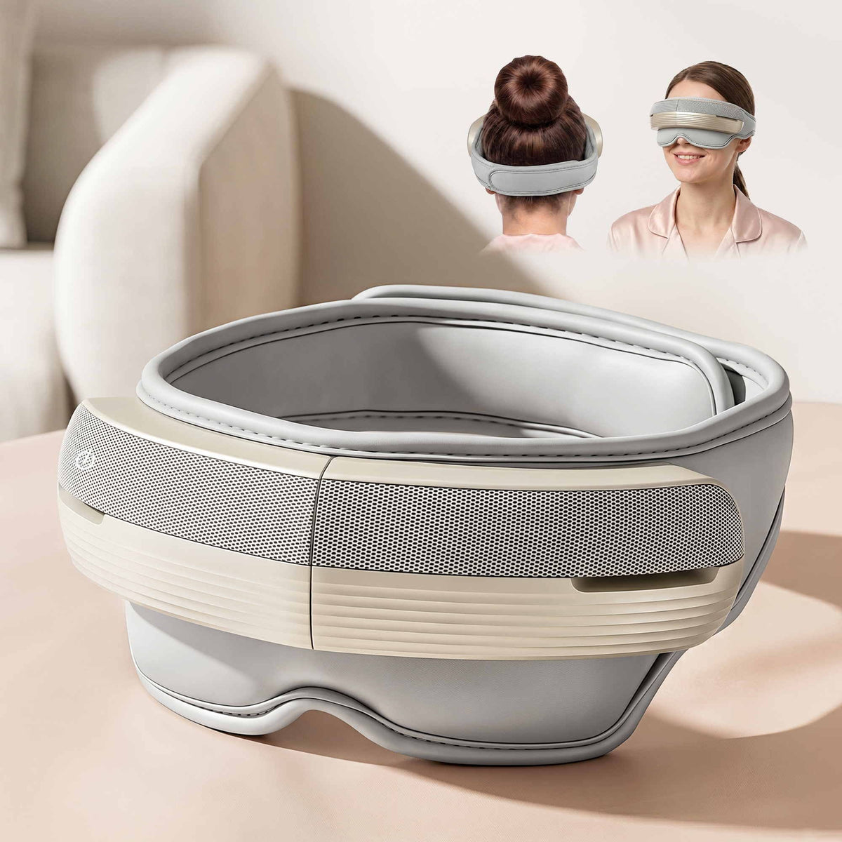Livemor Eye and Head Massager with Heat, Eye Massager, Forehand and Temple Massager