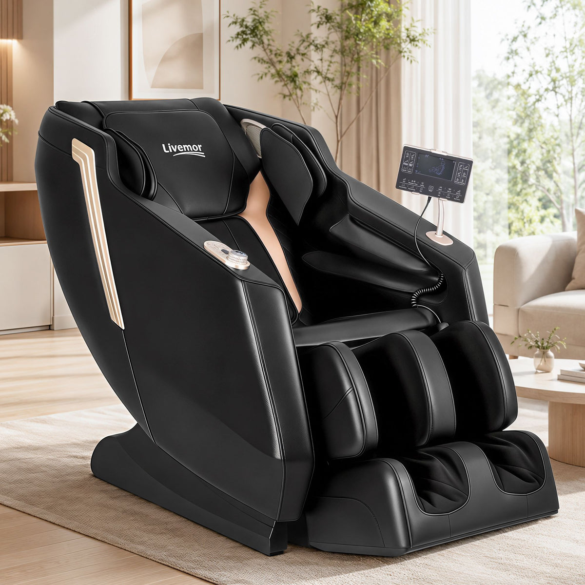 Livemor Flex Massage Chair Full Body with Zero Gravity Recliner and Footrest