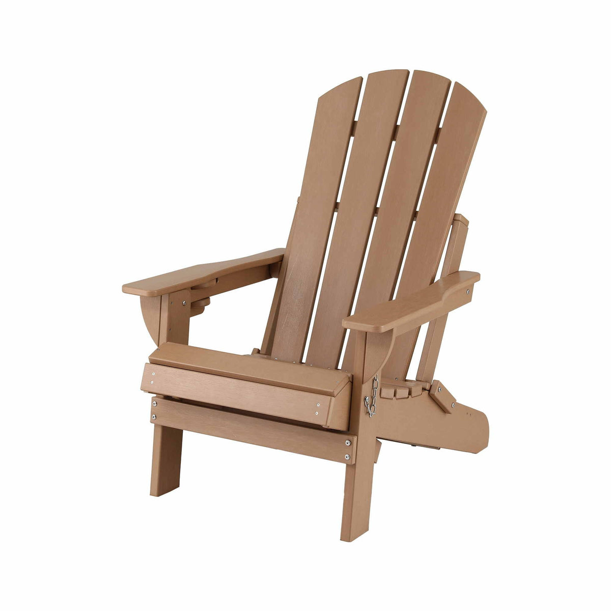 Gardeon Folding Sun Lounger Adirondack Chair Outdoor Setting HDPE Recliner Khaki
