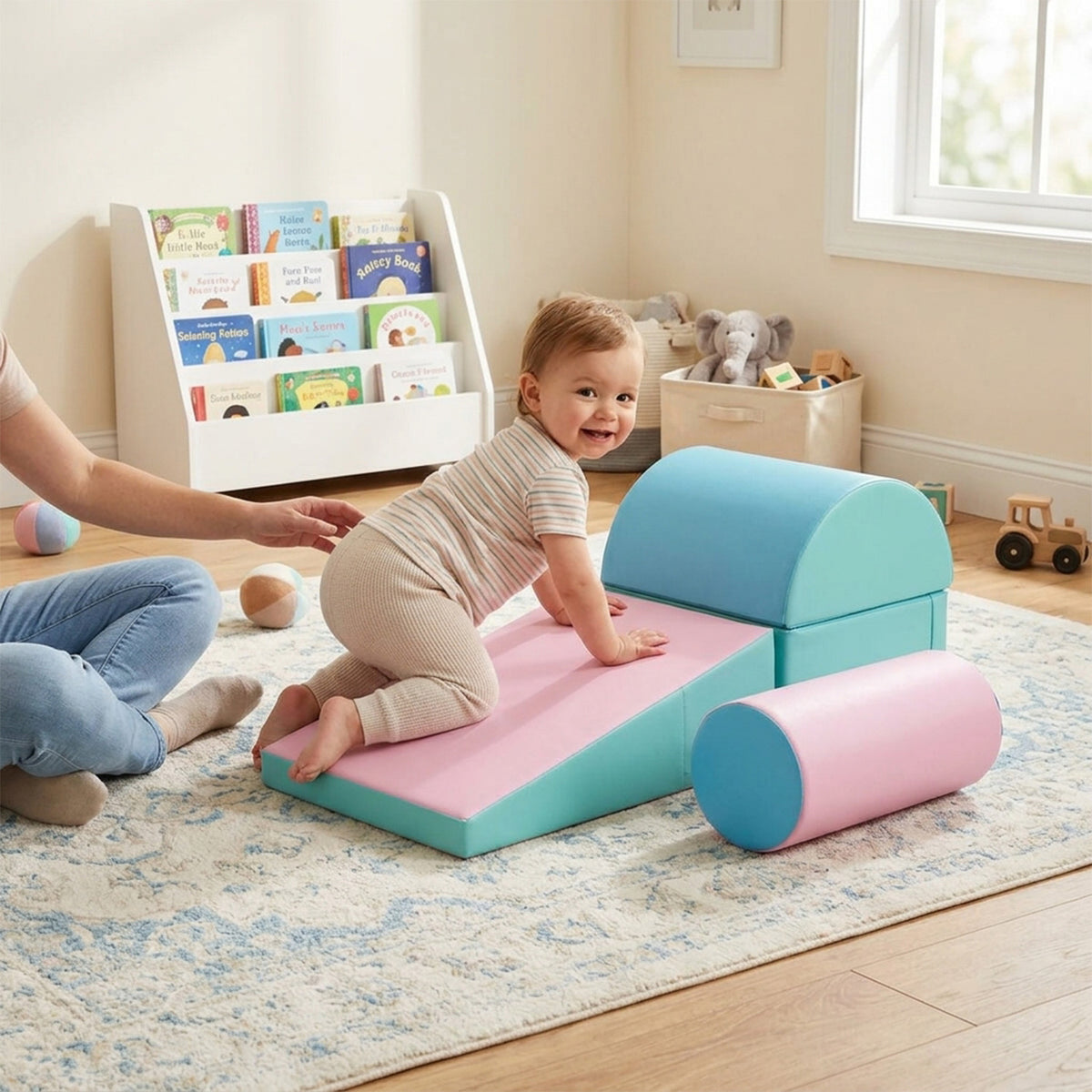 Kids Crawl Climb Foam Shapes Playset Toddler Indoor Play Activity Set