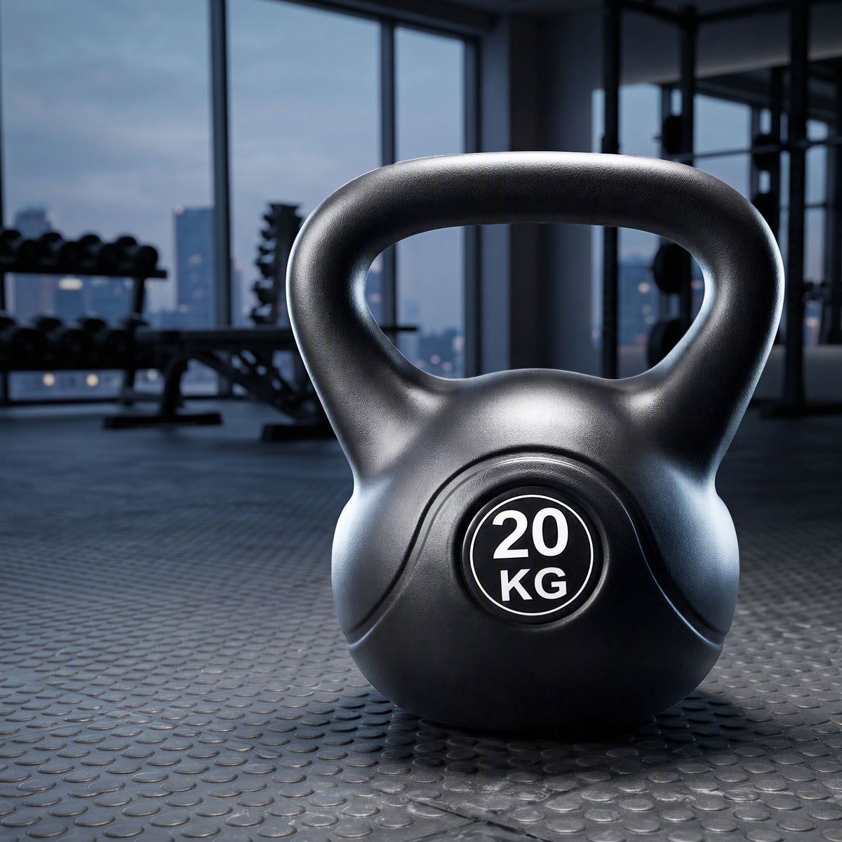 Everfit 20kg Kettlebell Weights Strength Training Anti-slip Stable Base