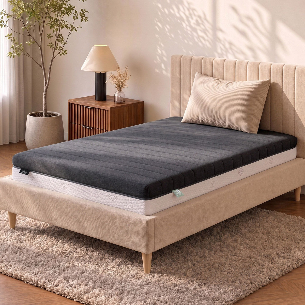 Giselle 18cm King Single Memory Foam Mattress Dual Feel Reversible Foam
