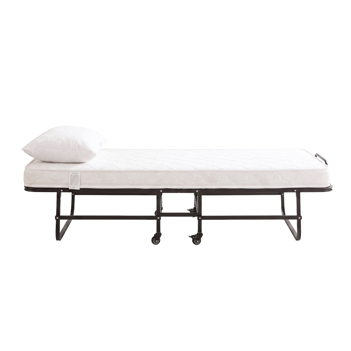 Artiss Folding Bed with Mattress, Portable Rollaway 150kg Capacity 190CM