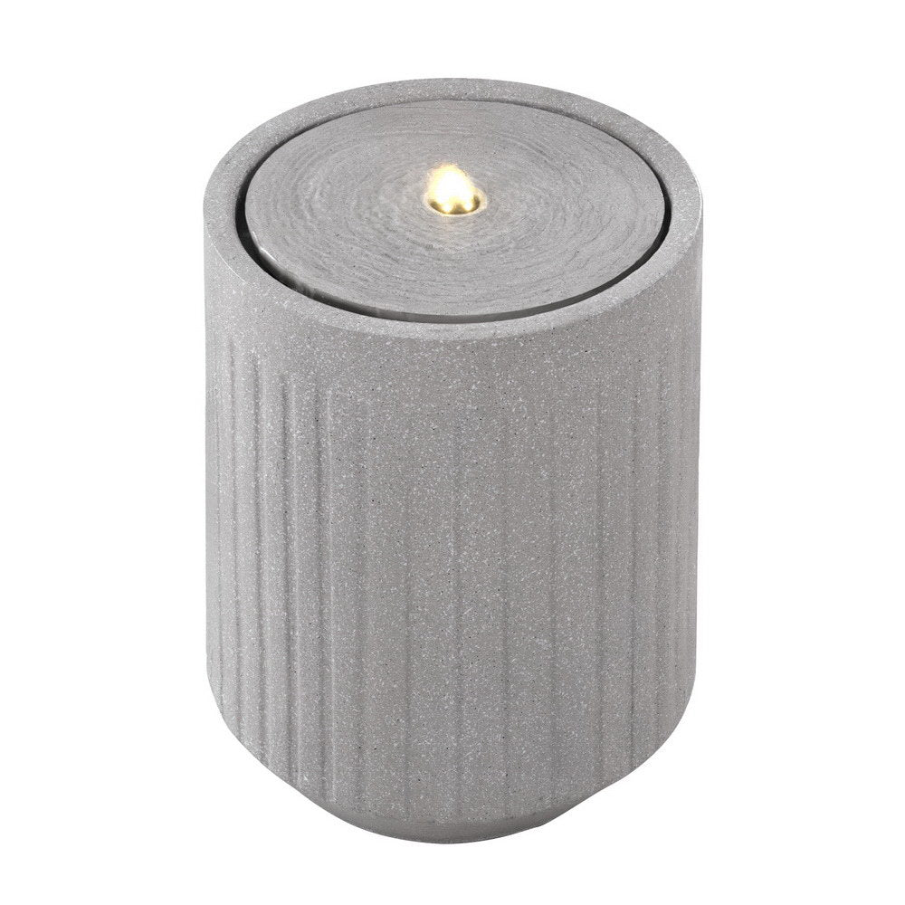 Gardeon Solar Fountain Water Feature Outdoor Fountain LED Lights Beige
