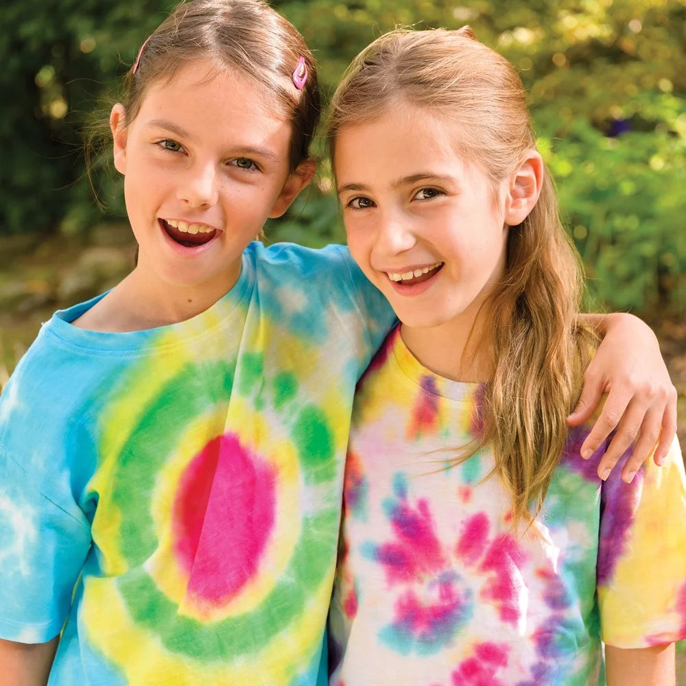 4M KidzMaker Tie Dye Art Kit Kids Craft Colourful DIY Fabric Design Toy