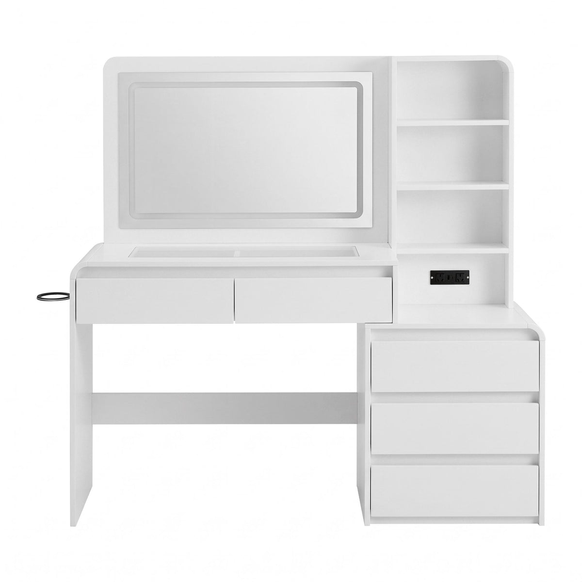 Artiss Dressing Table Makeup Vanity Desk LED Mirror Drawers Charging White