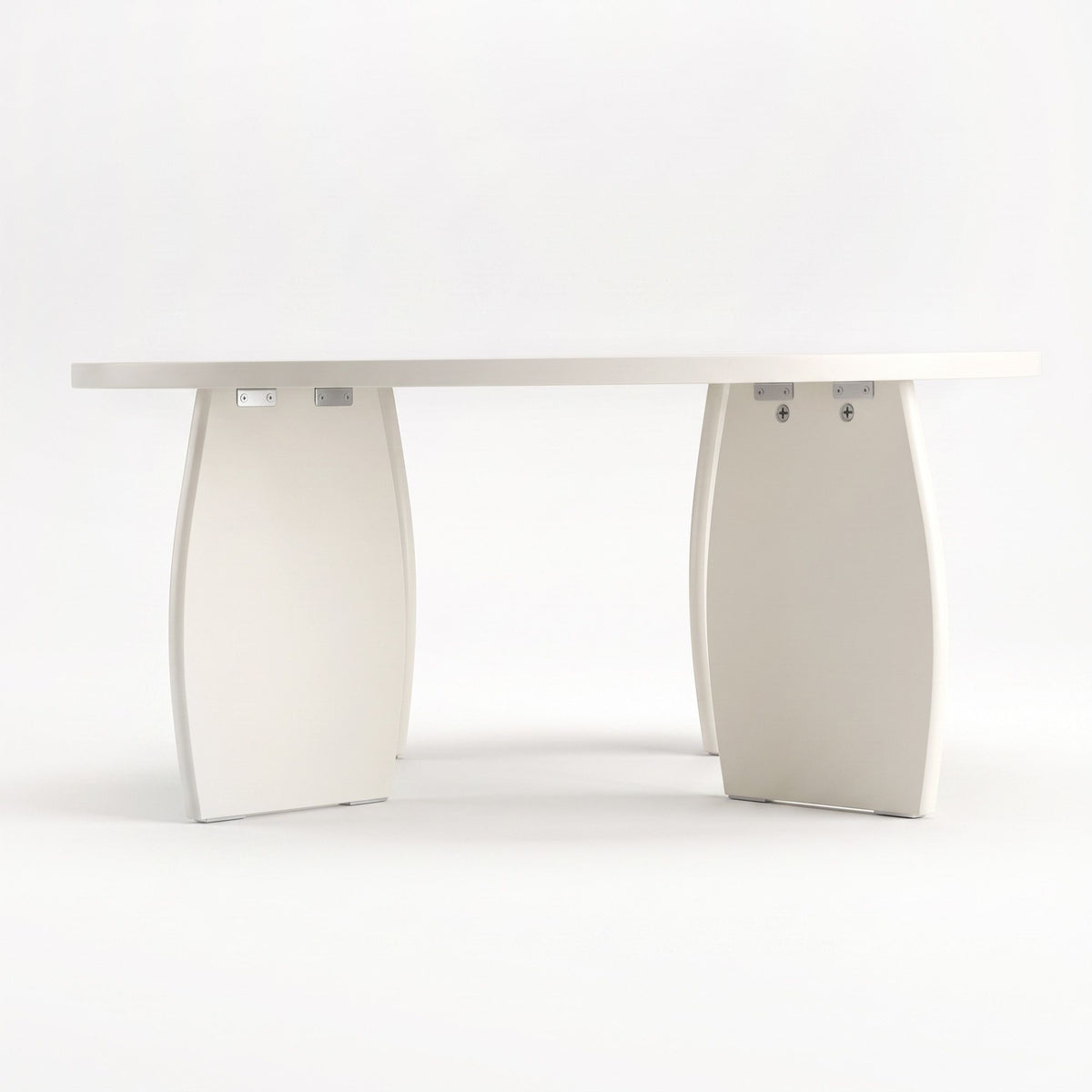 Artiss Round Coffee Table High-Gloss Minimalist Living Room 78x35cm Cream White