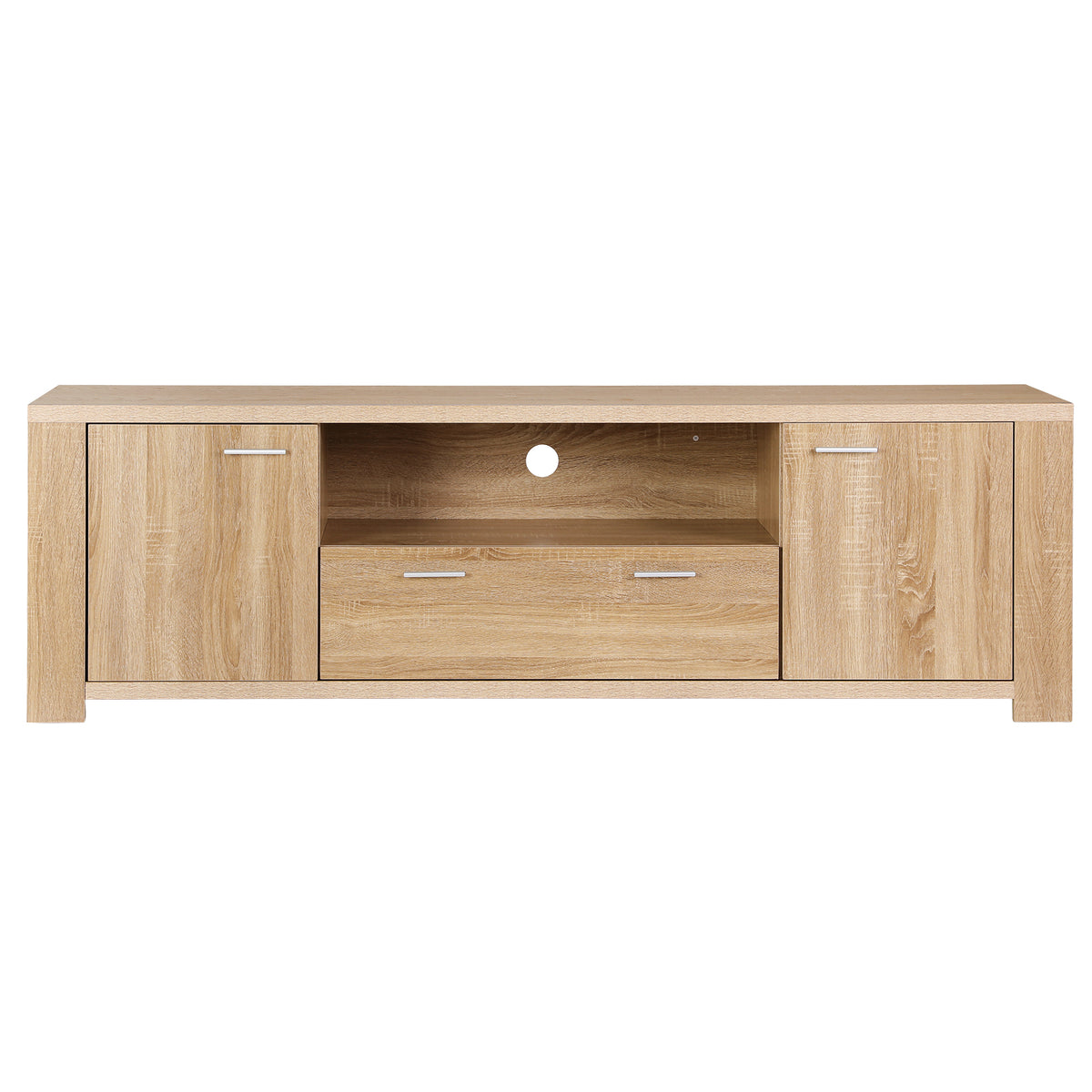 Artiss 180cm TV Unit Entertainment Unit Storage Drawer Cabinet Pine